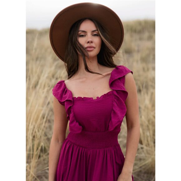 Joyfolie Dawn Dress in Raspberry - Picture 6 of 9